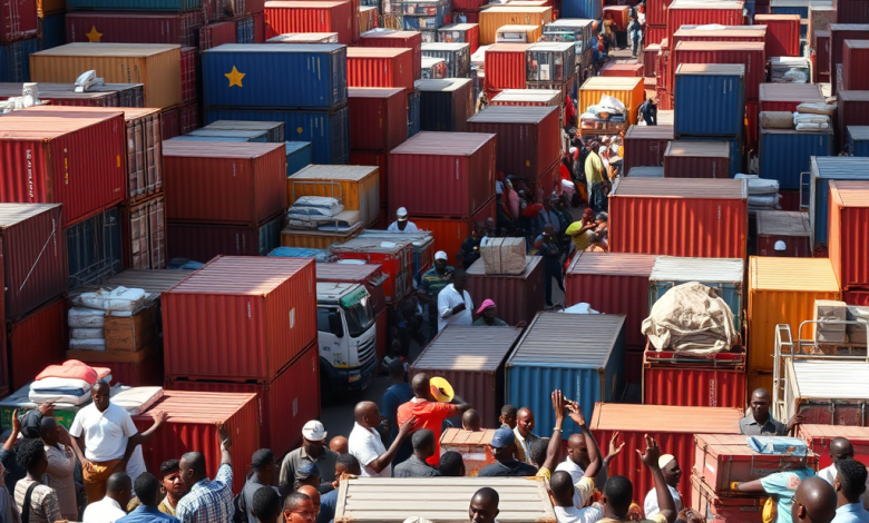 L’OTR met en vente treize conteneurs de marchandises ce mercredi; voici comment y participer Port de Lomé : l’OTR met en vente treize conteneurs de marchandises