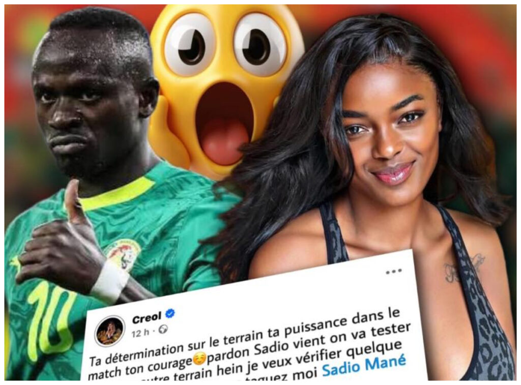 "Sadio vient on va tester sur un autre terrain", un buzz concernant la chanteuse Creol secoue la toile après la finale de la CAN