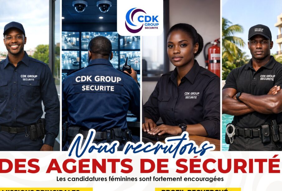 CDK Group Sécurité recrute des agents, postulez vite CDK Group Sécurité recrute des agents, postulez vite