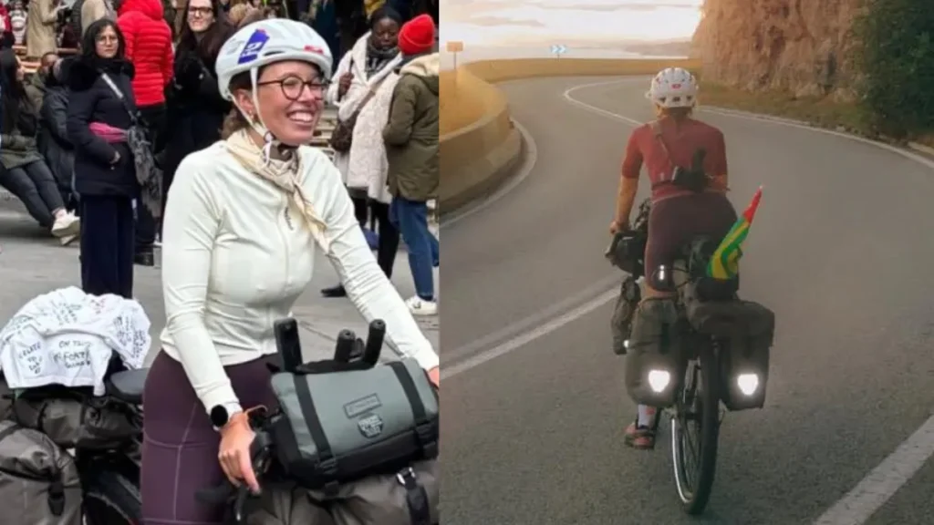 Victoire Becquart boucle un parcours de 9 000 km à vélo et arrive au Togo