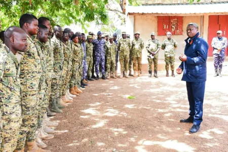Togo : Faure Gnassingbé en visite dans la zone de l’opération Koundjoaré