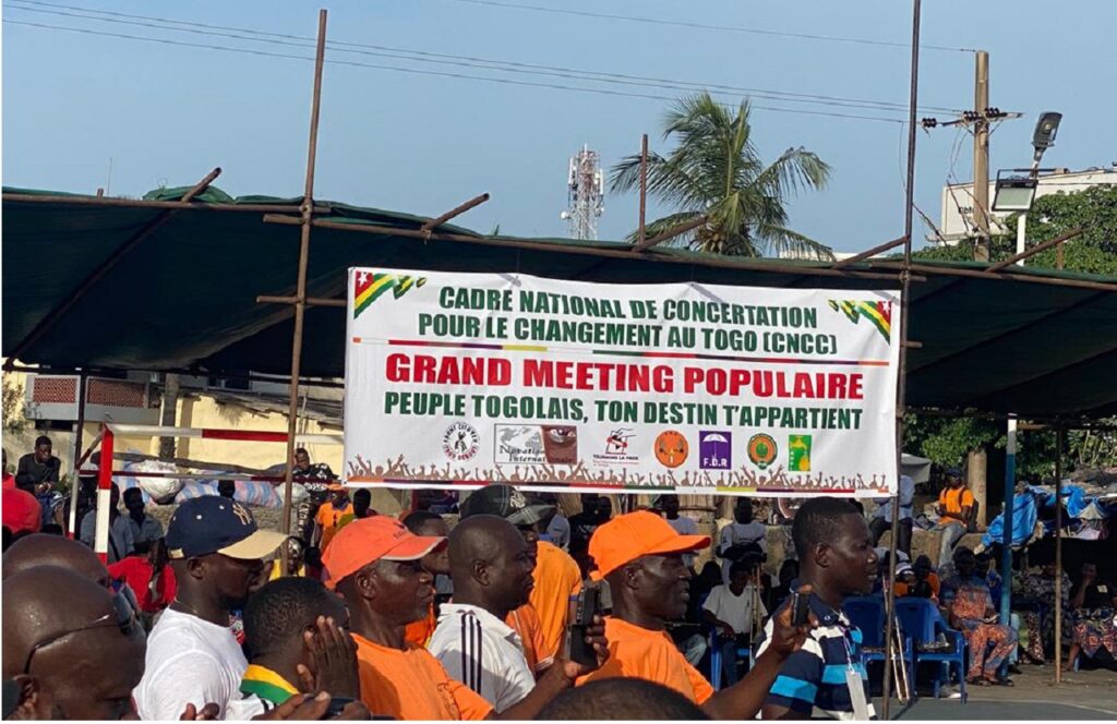 Opposition togolaise : le CNCC défend une mobilisation “encourageante” malgré les critiques