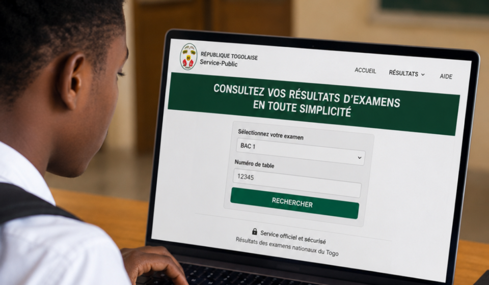 Togo : Voici comment consulter les résultats du BAC 1 sur le site officiel du gouvernement