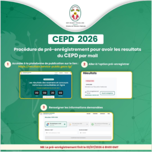 CEPD 2026 : Voici comment recevoir les résultats directement dans votre boite mail